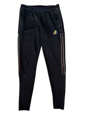 Adidas Tiro Pride Rainbow 3 Stripe Track Pants Black Small AEROREADY GS4711